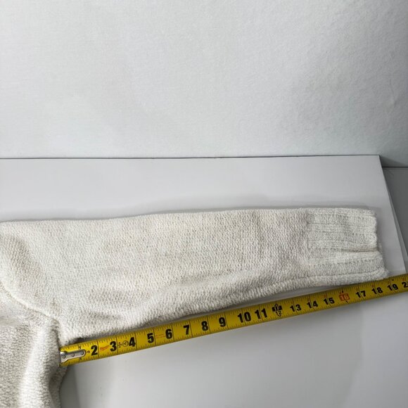 Vintage White Villager By Liz Claiborne Womens Button-Up Collar Cardigan Sweater - Picture 7 of 10